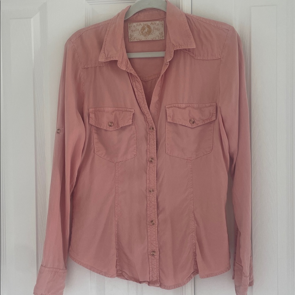 Bella Dahl Coral Button-Up Shirt